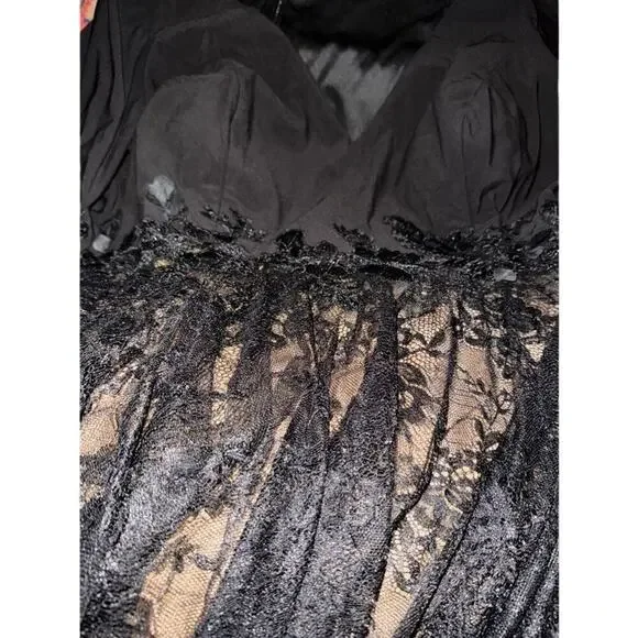 MAC DUGGAL 67897 Jersey & Lace Cocktail Dress, Size 24W, New with Tag MSRP $398 - Picture 6 of 8